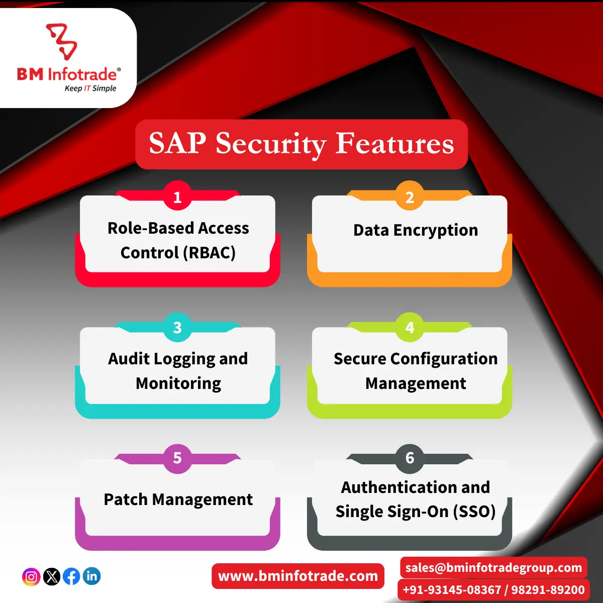 features of SAP security